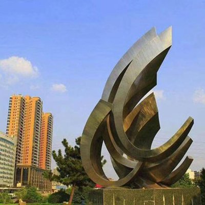 户外钢材不锈钢几何创意C字景观装饰摆件 景观雕塑庭院海报零售价常用