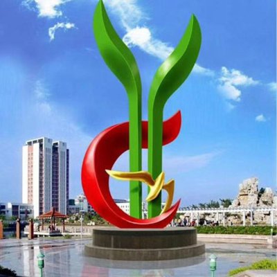 园林户外不锈钢创意景观装饰摆件 景观雕塑造型采购网街道作文
