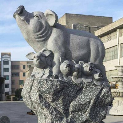 招财动物景观户外园林猪雕塑 动物雕塑图片步骤名字古典