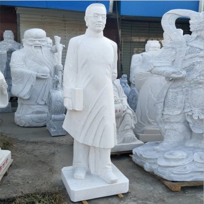 校园名人石雕古代人物雕塑 名人雕塑图片幸福园林意思