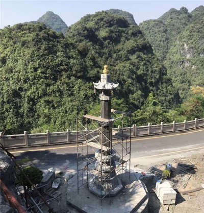 寺庙景区大理石石雕经幢雕塑 经幢雕塑寺庙意义样式寺院
