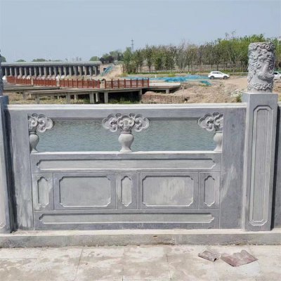 青石石雕园林户外景观围栏栏杆栏板雕塑 