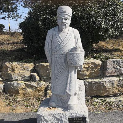 景点公园户外摆放砂岩雕刻二十四孝涌泉跃鲤人物雕塑 二十四孝雕塑二十四铜雕厂家图片