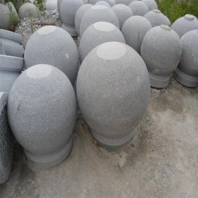 大理石石雕园林户外车阻石雕塑 