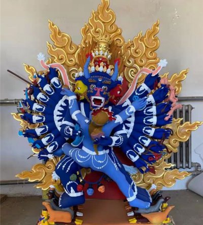 寺庙宗教不锈钢喷金佛像雕塑 佛像雕塑铜雕专业尺寸镂空