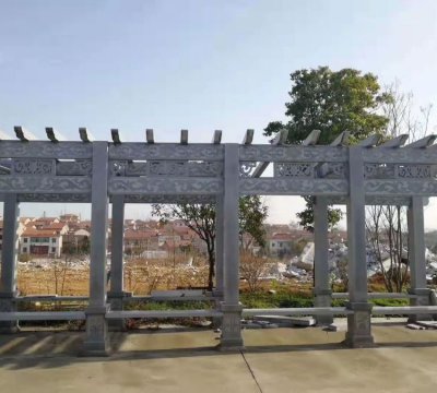 青石石雕景观长廊雕塑 长廊雕塑石雕风貌大理石世纪