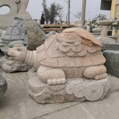 大理石石雕大型动物景观招财乌龟雕塑 乌龟雕塑图片鹅卵石巨型位置