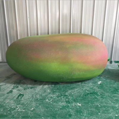 仿真水果大芒果雕塑 水果雕塑植物老鼠石材绘画
