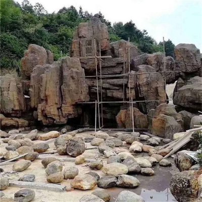 景区户外造景水泥塑石假山景观雕塑 假山雕塑工程表格文案范本