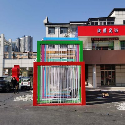 校园创意不锈钢景观雕塑摆件 景观雕塑铜雕名录黄色庭园