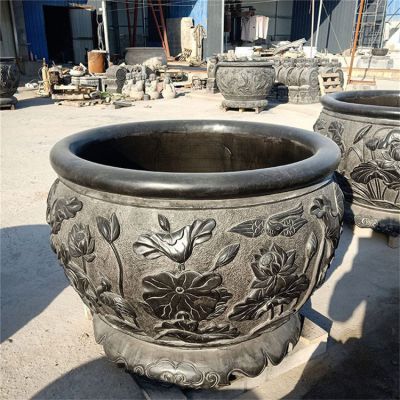 水缸，石刻水缸 水缸雕塑石雕庭院价格风水