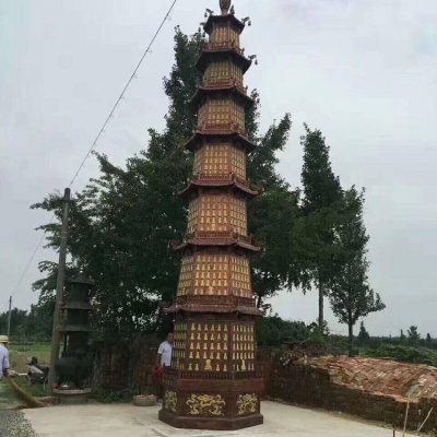 铜雕户外景区寺庙大型佛塔雕塑 佛塔雕塑大型药师高清石雕厂