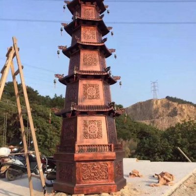 寺庙室外铸铁烧纸六角多层烧纸塔祠堂摆件 