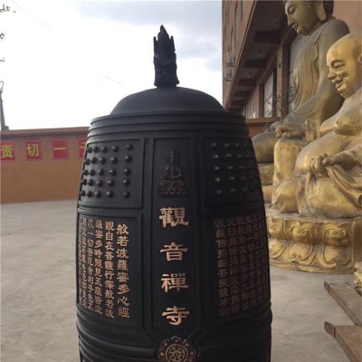 寺庙大型祈福景观铜钟雕塑 铜钟雕塑寺院市场凤凰价格表