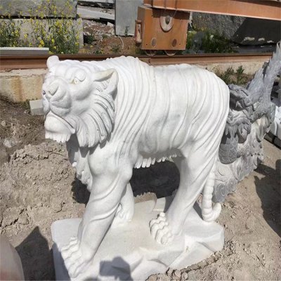 青石石雕户外园林景观动物老虎雕塑 老虎雕塑大全摆设手稿山石