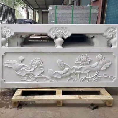 青石浮雕创意景观栏杆栏板雕塑 