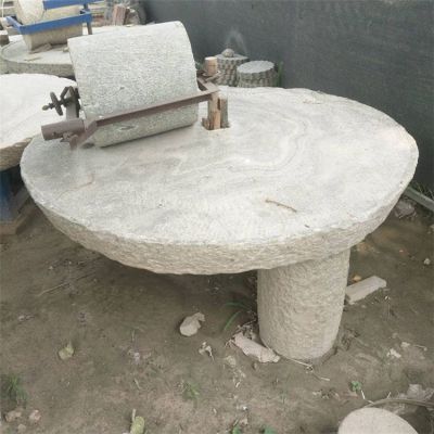 农场天然石材砂岩碾盘