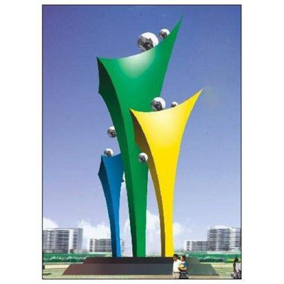 园林户外不锈钢创意景观装饰摆件 景观雕塑大型石头头像河道