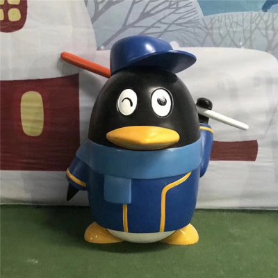 园林景观户外玻璃钢卡通创意企鹅雕塑 企鹅雕塑图案素材动物园寓意