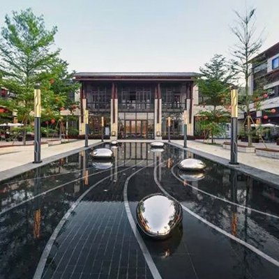 镜面抽象不锈钢水景鹅卵石雕塑 鹅卵石雕塑公园小鱼公司学校