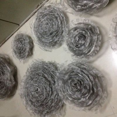 公园广场装饰大型不锈钢网格花卉造型雕塑 