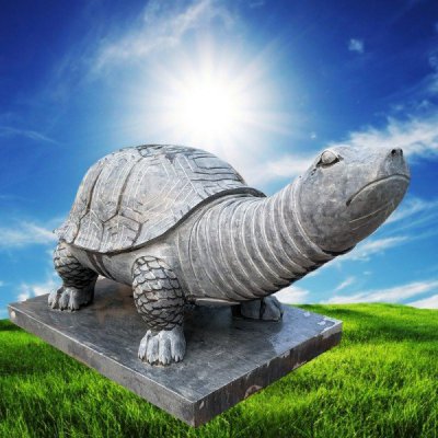 景区园林户外摆放青石雕刻乌龟雕塑 乌龟雕塑图片墓地寿山石粘土