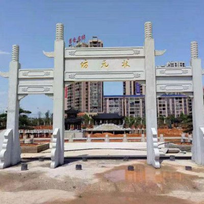 公园摆放青石华表新中式状元坊 华表雕塑石雕类型时期电影