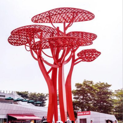 不锈钢金属创意景观植物景观树叶雕塑 树叶雕塑不锈钢工程图集设备