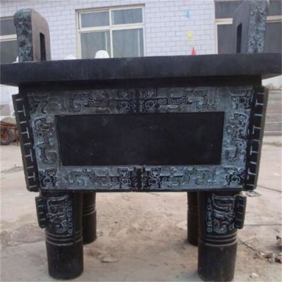 大型仿古做旧大型玻璃钢仿铜寺庙园林鼎雕塑 