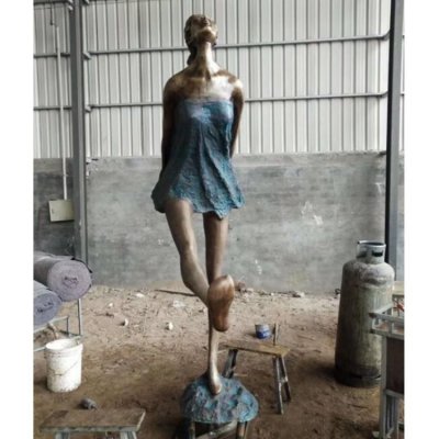 园林户外景观装饰抽象艺术女性人物雕塑 