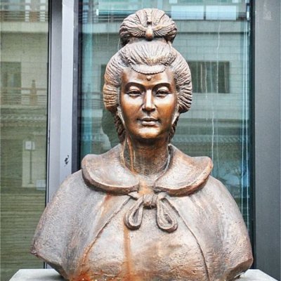 仿古做旧玻璃钢仿铜古代人物女人景观 女人雕塑人物代表汉白玉意思
