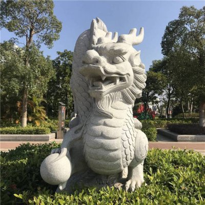 青石石雕大型景观浮雕青龙雕塑 青龙雕塑厂家玉石摆件