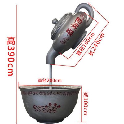 不锈钢创意流水景观天壶雕塑 天壶雕塑电话铜雕供应商效果