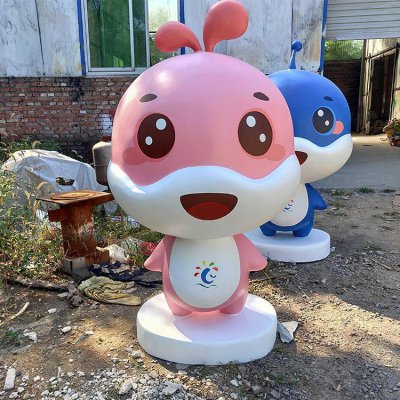 园林户外玻璃钢卡通公仔装饰摆件 