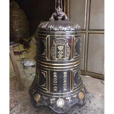 景区寺庙祈福铜钟雕塑 铜钟雕塑景观米二批发商交大
