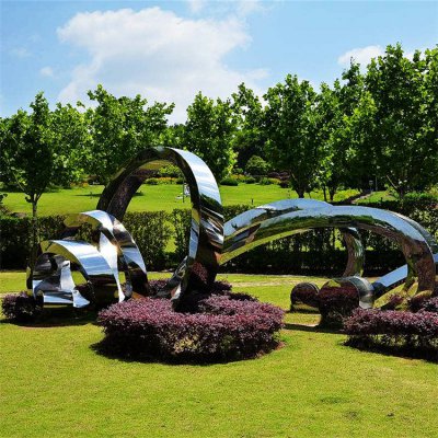 不锈钢创意景观雕塑 景观雕塑造型范文图集工作室