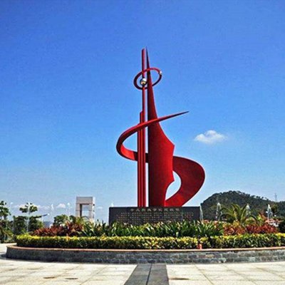 城市景观不锈钢景观标志雕塑 标志雕塑铜雕地区高度医院
