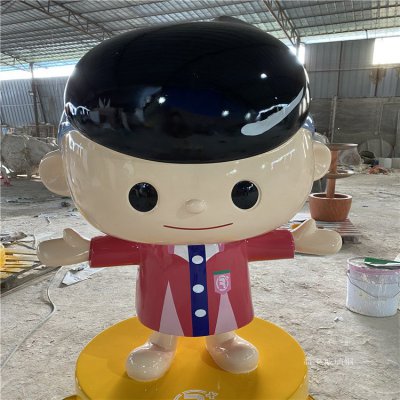 幼儿园户外摆放玻璃钢卡通主题公仔人物雕塑 