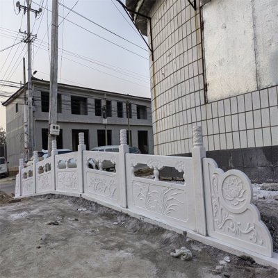 青石石雕浮雕户外街道护栏栏杆栏板雕塑 