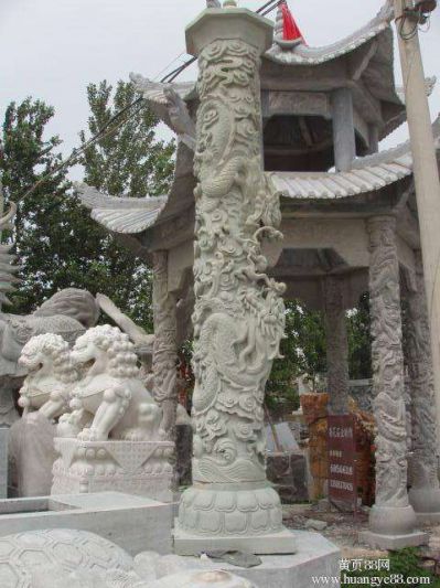 华表雕塑-广场大型石雕龙柱华表柱子雕刻 华表雕塑石雕铜雕大型卡通