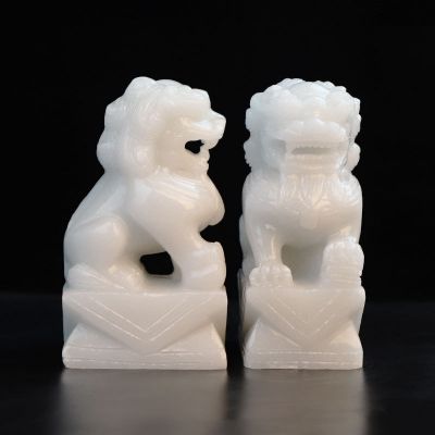 家居摆件汉白玉石雕狮子景观 狮子雕塑石雕北票陵墓温柔