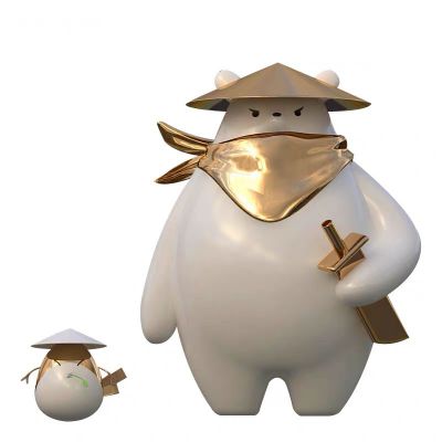 抽象动物景观玻璃钢卡通公仔雕塑 