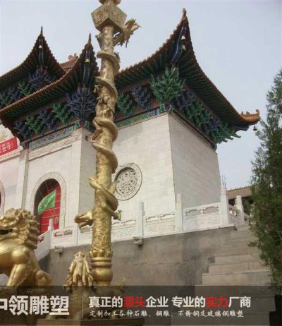 盘龙柱铜雕(2) 