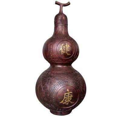 家居供奉镇宅辟邪铜雕葫芦雕塑 葫芦雕塑浮雕工作室工艺树脂