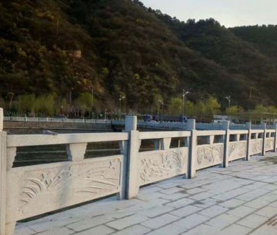 湖边围栏大理石扶手栏杆雕塑 