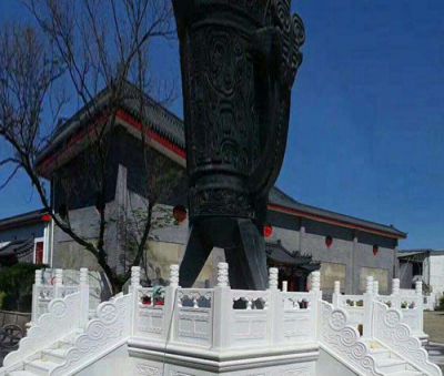 景区景观汉白玉文物摆件台石雕 景观雕塑厂家金属商家花园