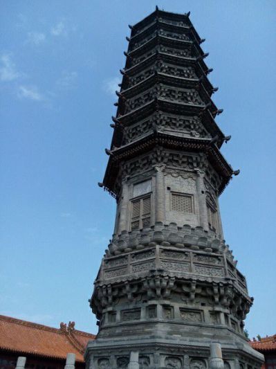 寺庙景观仿古青石大型舍利塔 