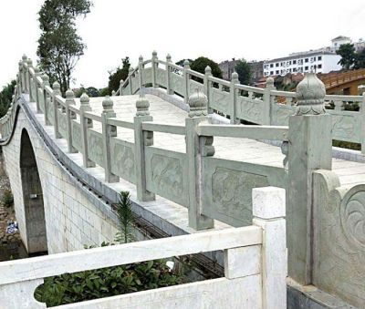 户外河道大型石拱桥护栏青石石雕栏杆栏板雕塑 