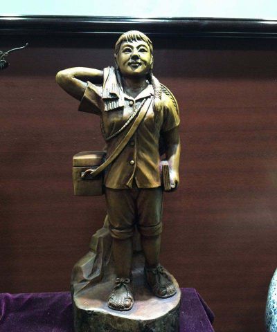 景区景点户外玻璃钢仿铜创意玻璃钢女性人物雕塑 