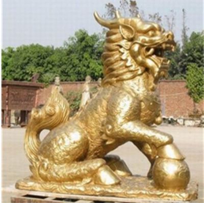 玻璃钢鎏金招财动物貔貅雕塑 貔貅雕塑汉白玉寺庙企业寿山石